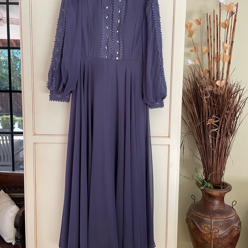 Elegant Purple Women's Dress